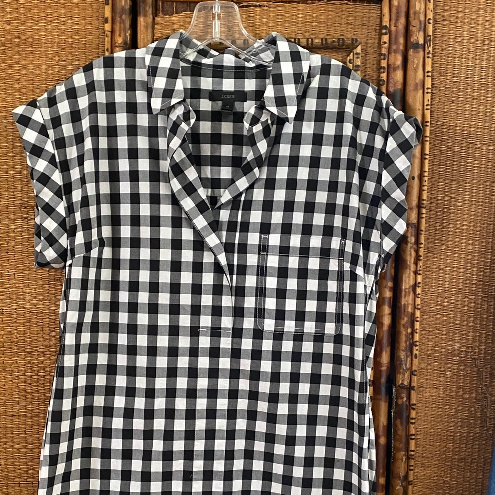 Gingham Pop Over Dress